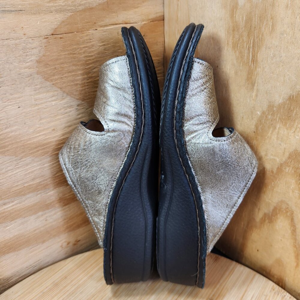 Finn Comfort Jamaica Metallic Slide Sandals Size 37 US 7 - Picture 7 of 9